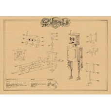 Poster "Robot 71" - Technical Drawing A3